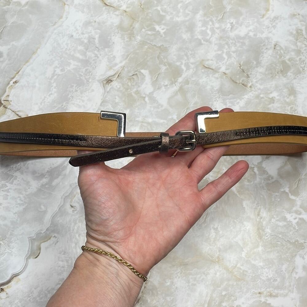 Vintage unique Coldwater Creek leather belt
